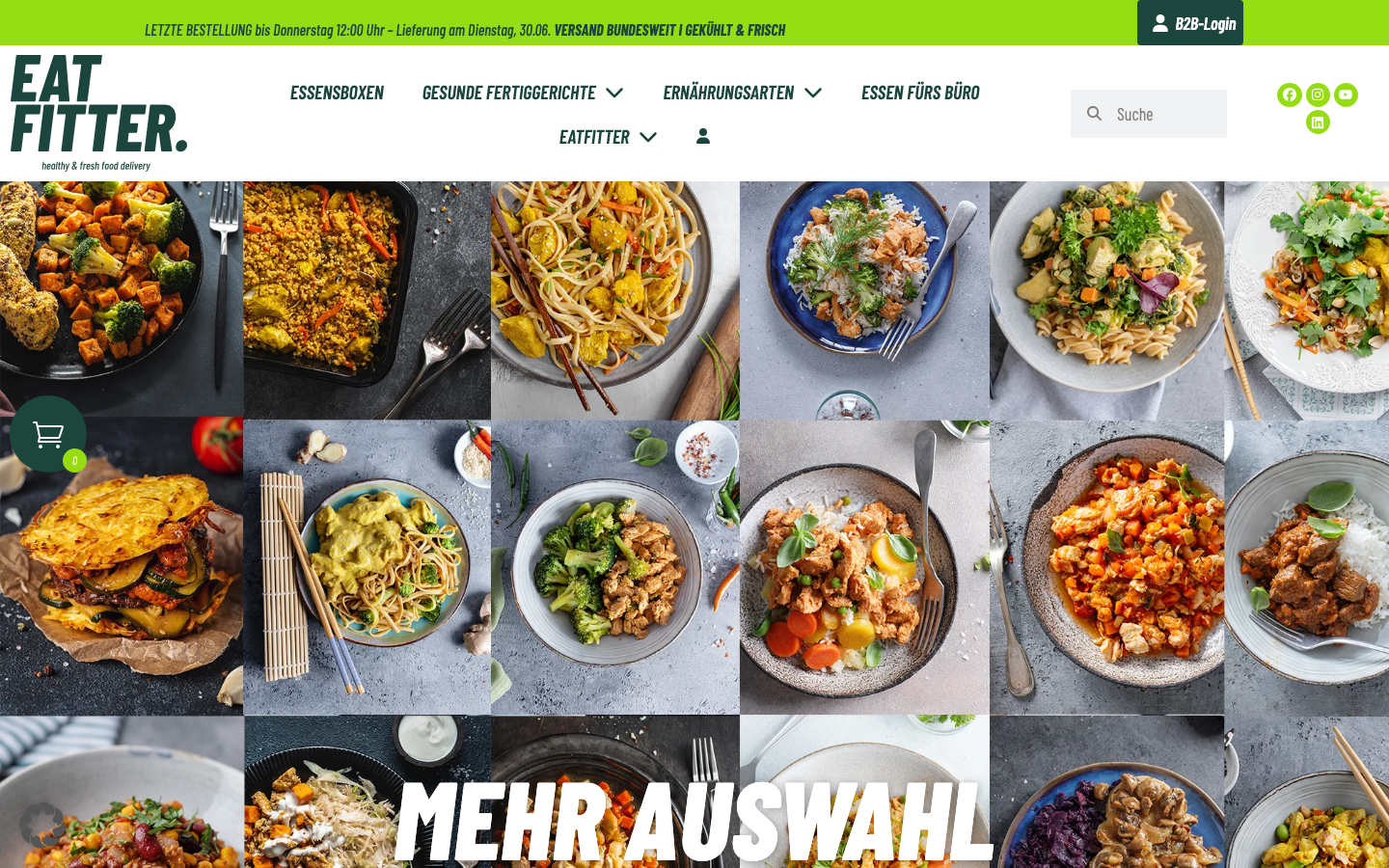 EatFitter Homepage – frische gesunde Fertiggerichte ohne Glutamat und Konservierungsstoffe