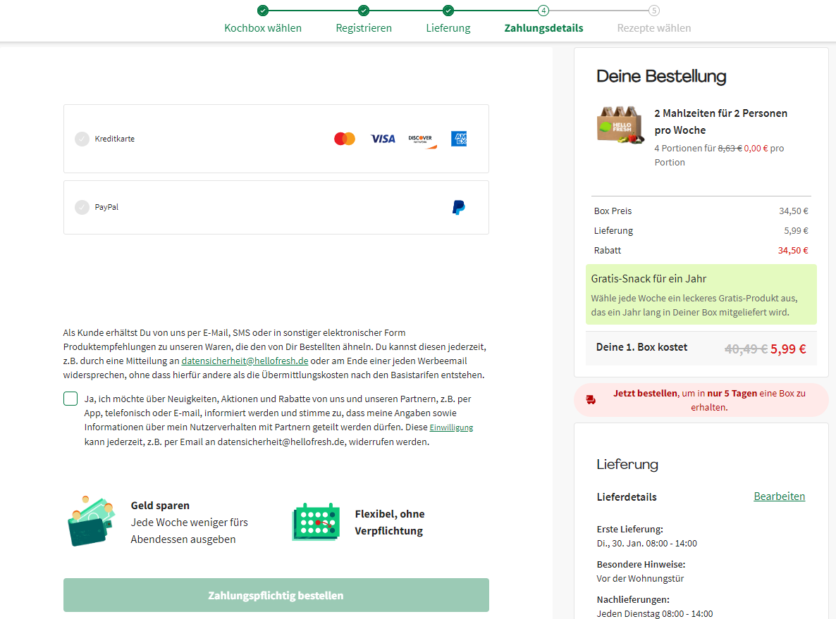HelloFreshGratisBox Einlösen, verschenken und kündigen KochboxGuru