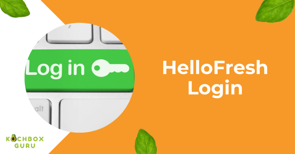 HelloFreshLogin Anmeldung, Registrierung und Passwort vergessen KochboxGuru