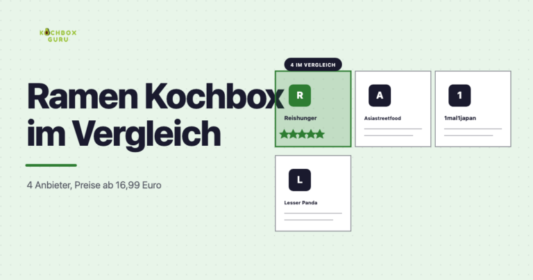 Ramen Kochbox 2026 im Vergleich: vier Anbieter
