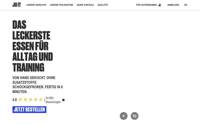 Juit Homepage – Fertiggerichte ohne Abo, tiefgekühlt, in 8 Minuten fertig